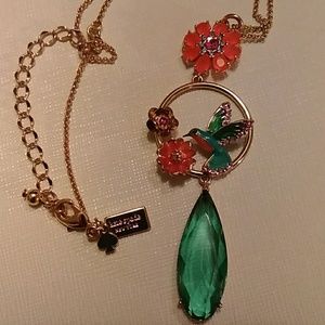 Kate Spade Scenic Route humming bird necklace